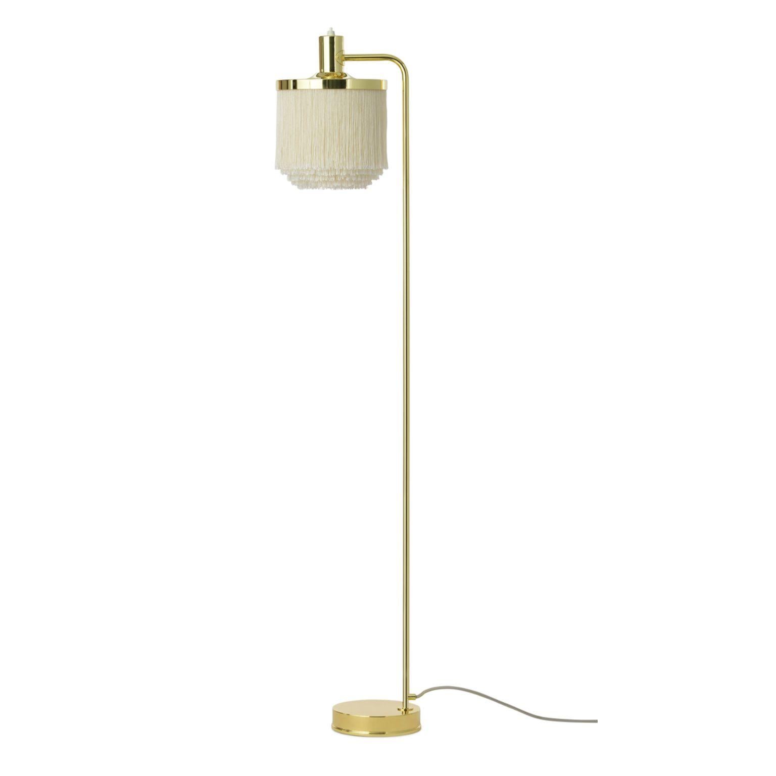 Fringe Cream White Floor Lamp by Warm Nordic
Dimensions: D20 x W26 x H126 cm
Material: Brass plated steel, Viscose fringes
Weight: 1 kg
Also available in different colours. Please contact us.

An iconic floor lamp with sophisticated fringes,