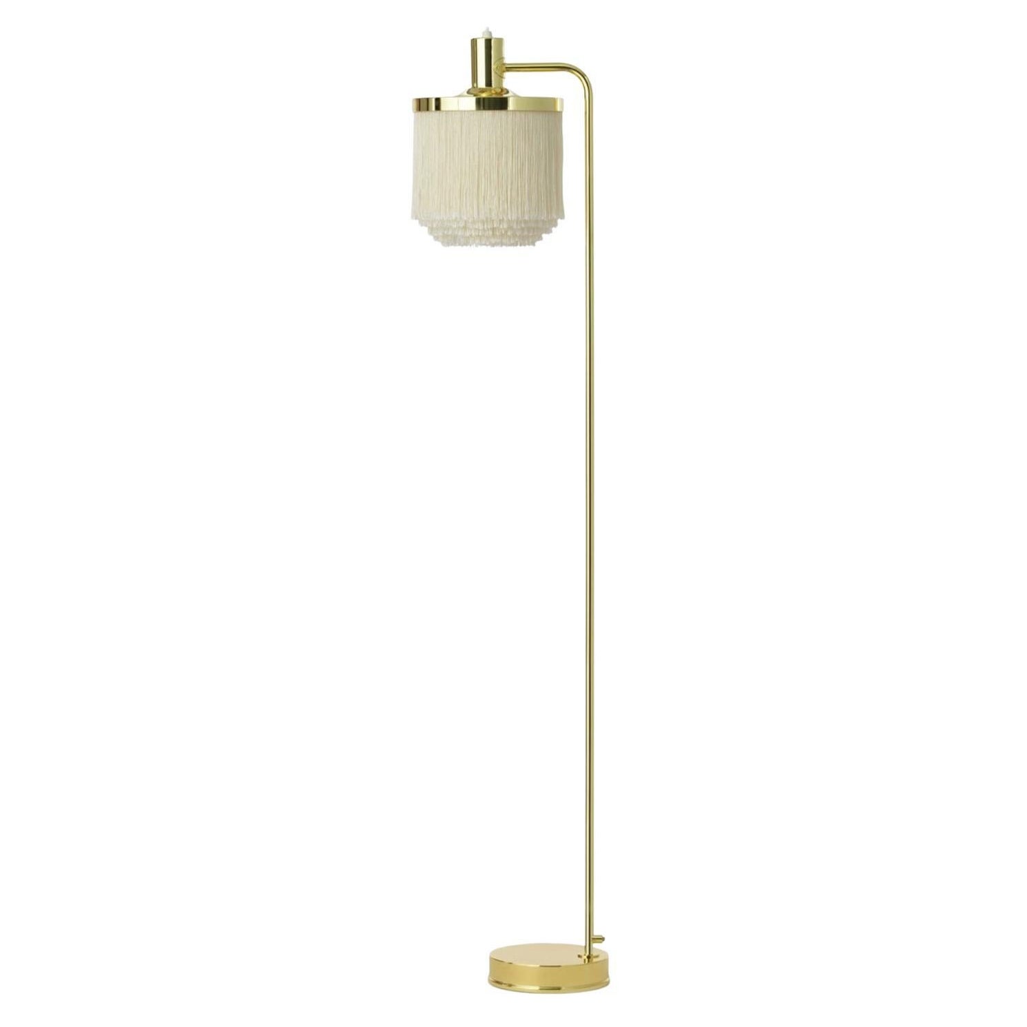 Cremefarbene Weiße Fransen-Stehlampe von Warm Nordic