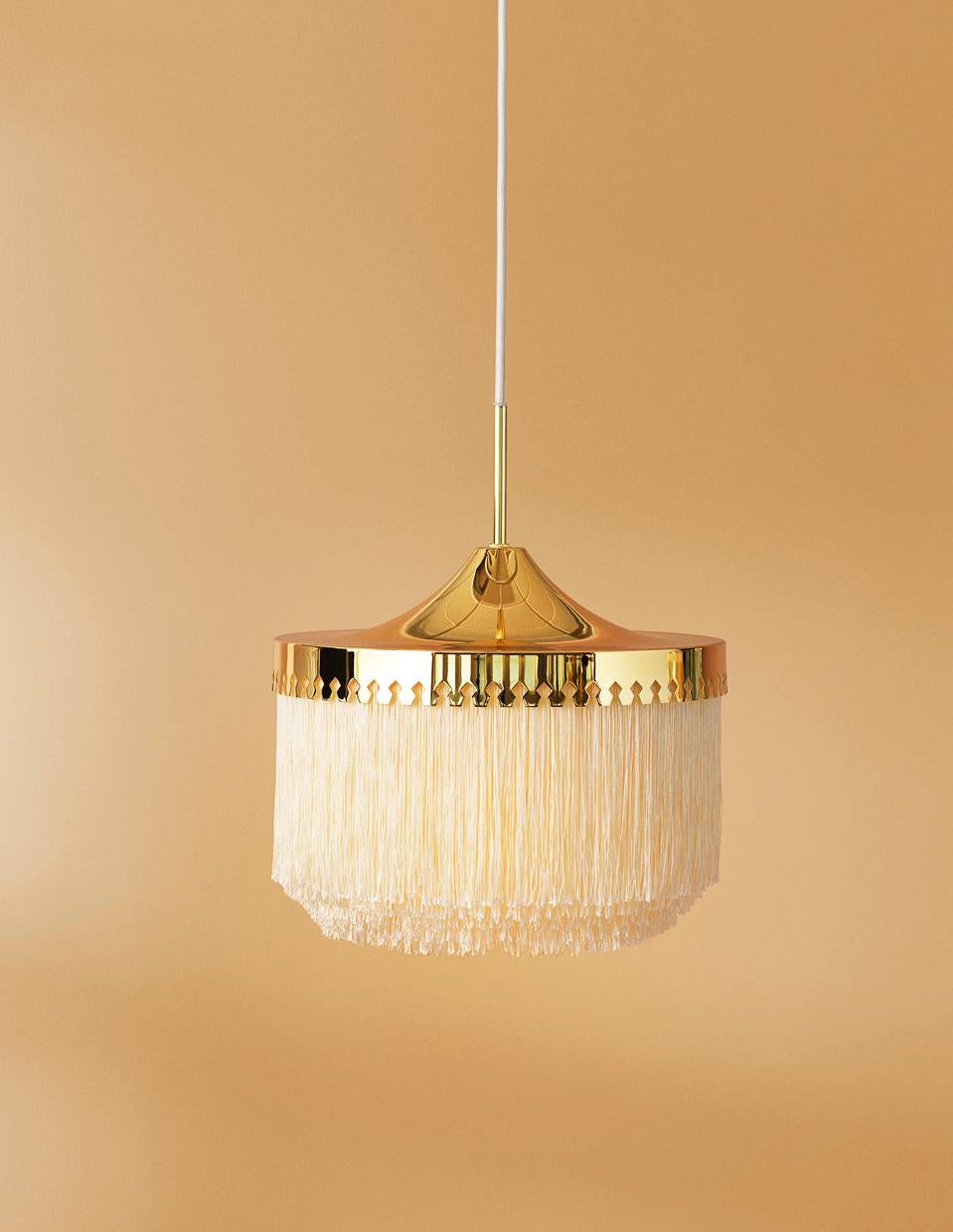 Fringe Cream White Large Pendant by Warm Nordic For Sale 1