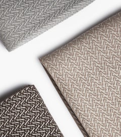Fringe Indianina 100% Cashmere Throw Carbon