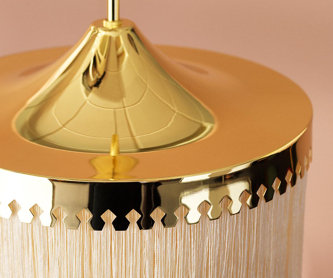 Post-Modern Fringe Pale Pink Small Pendant by Warm Nordic