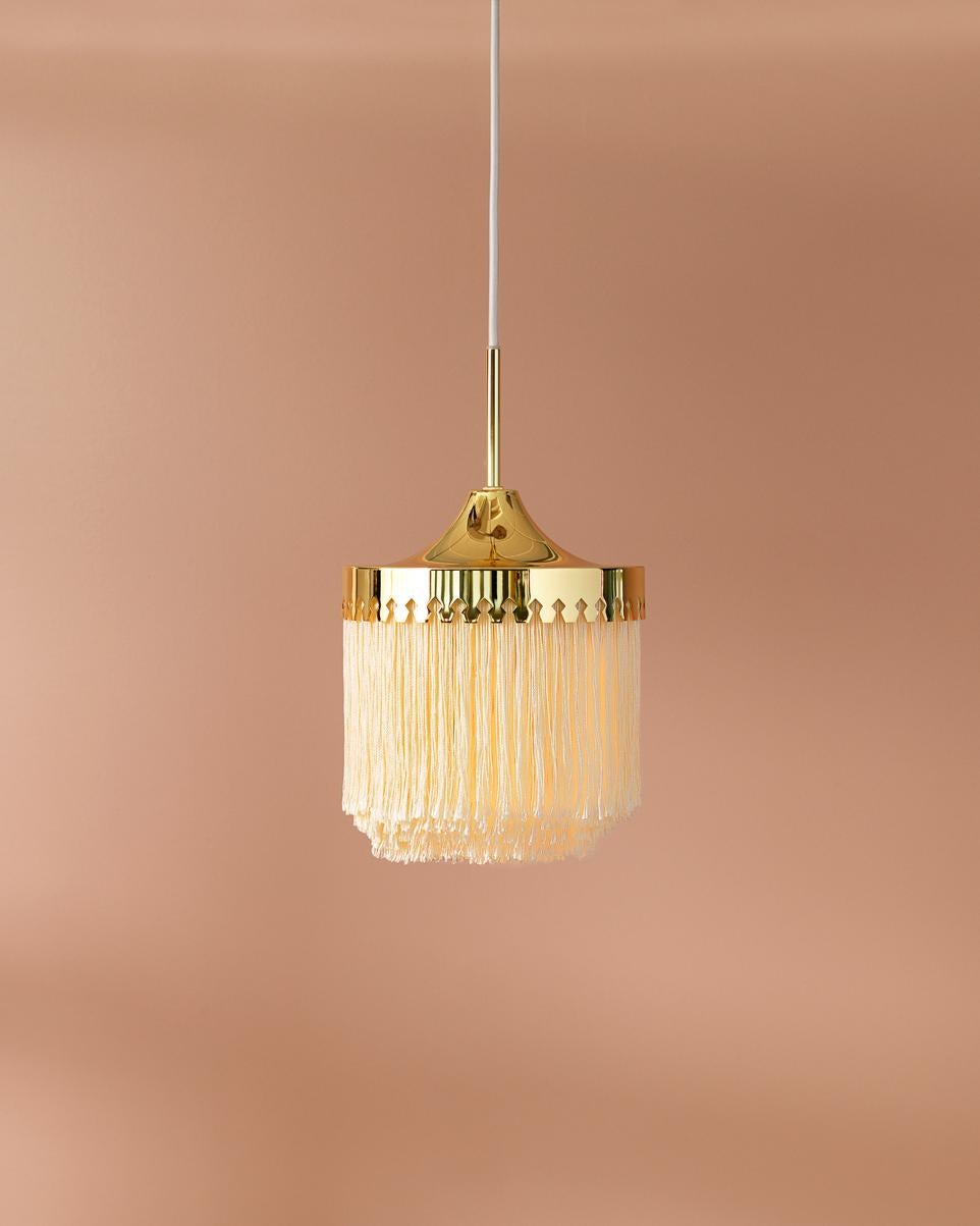 Brass Fringe Pale Pink Small Pendant by Warm Nordic