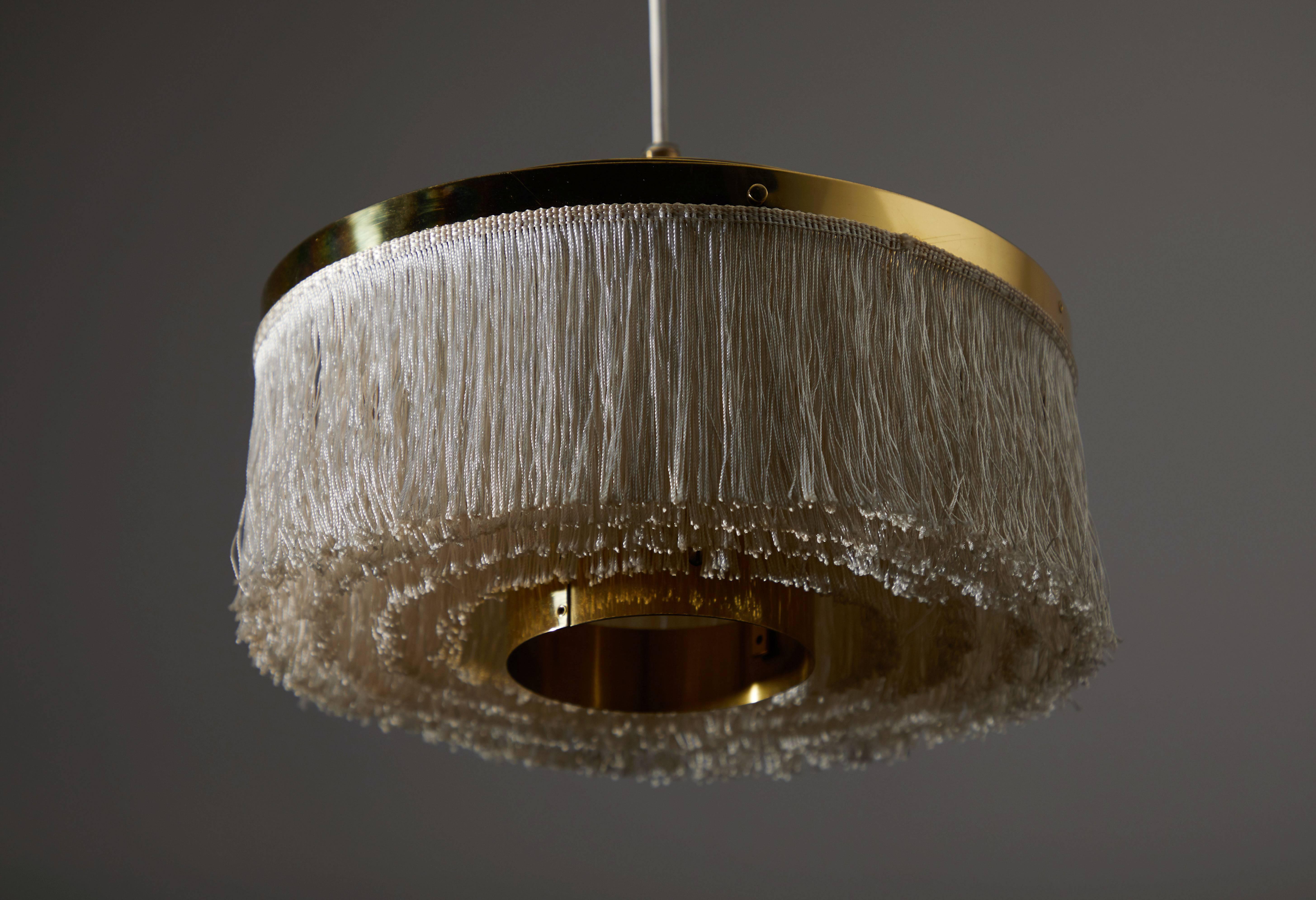 Brass Fringe Pendant by Hans Agne Jakobsson, Markaryd For Sale