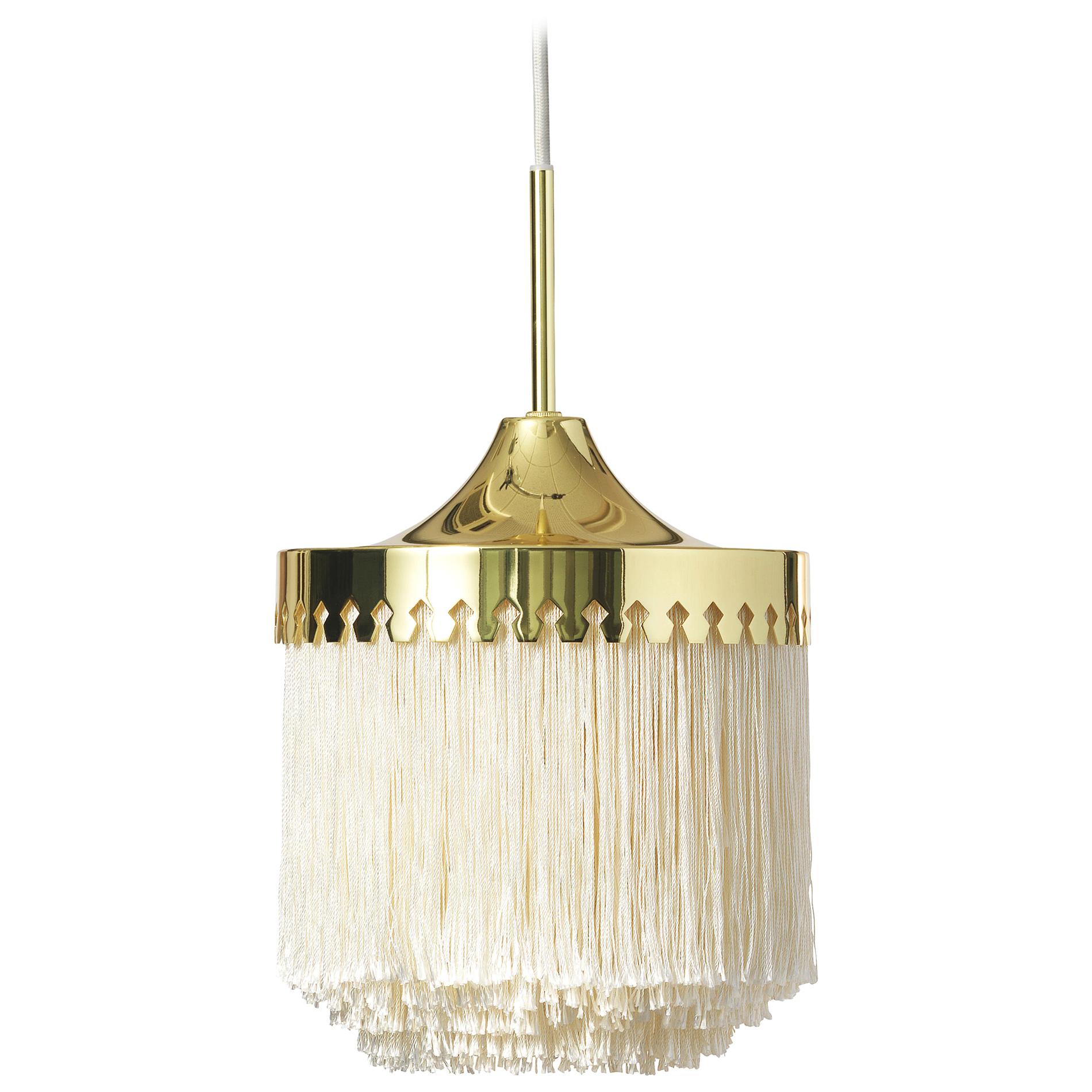 For Sale: White (Cream White) Fringe Small Pendant, by Hans Agne Jakobsson from Warm Nordic