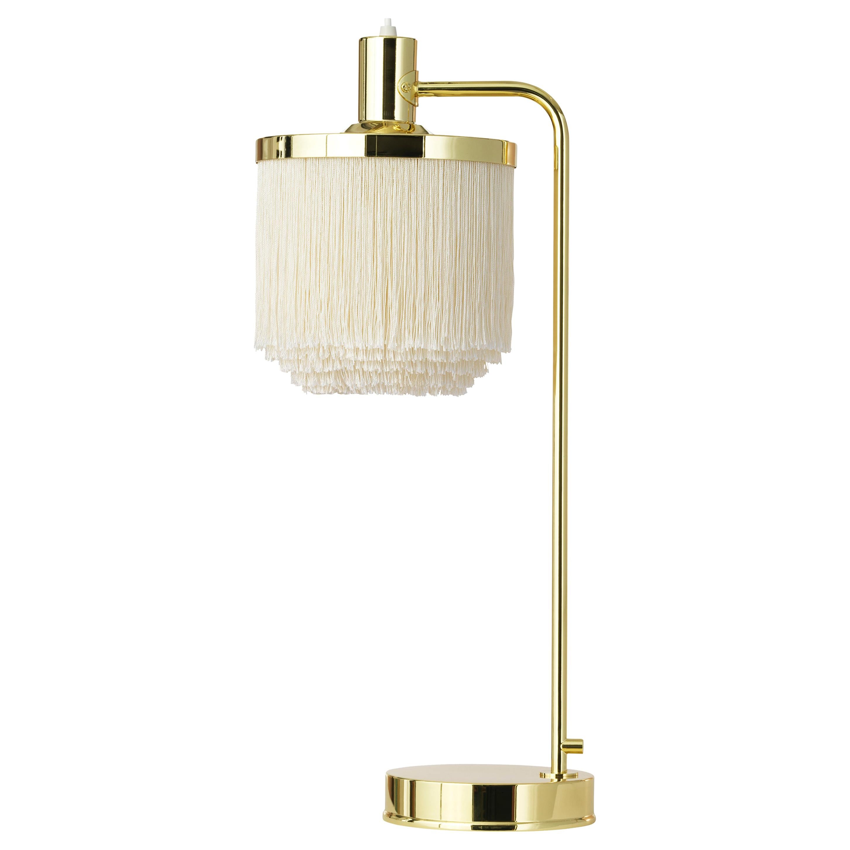 For Sale: White (Cream White) Fringe Table Lamp, by Hans Agne Jakobsson from Warm Nordic