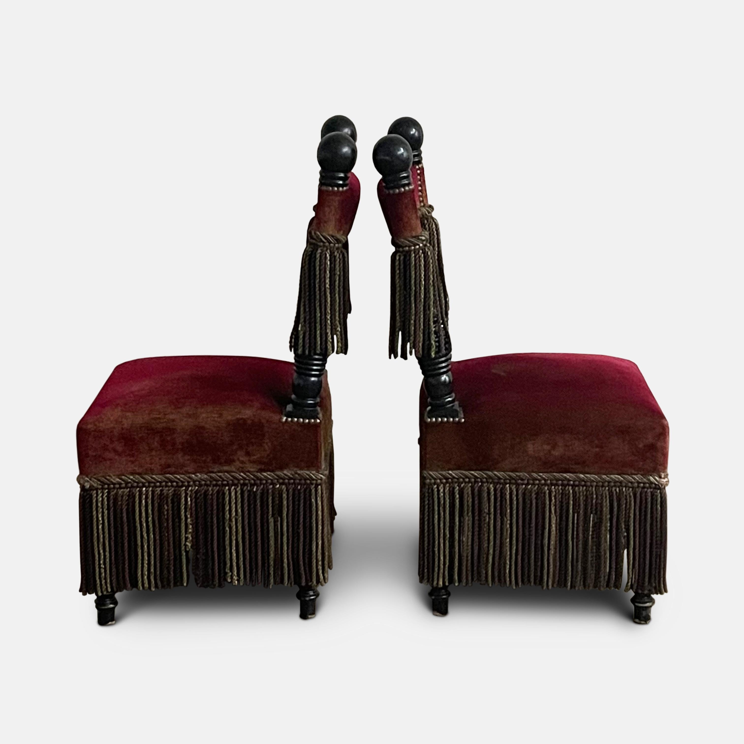 Fringed Chairs From Ladurée Patisserie In Good Condition For Sale In London, GB