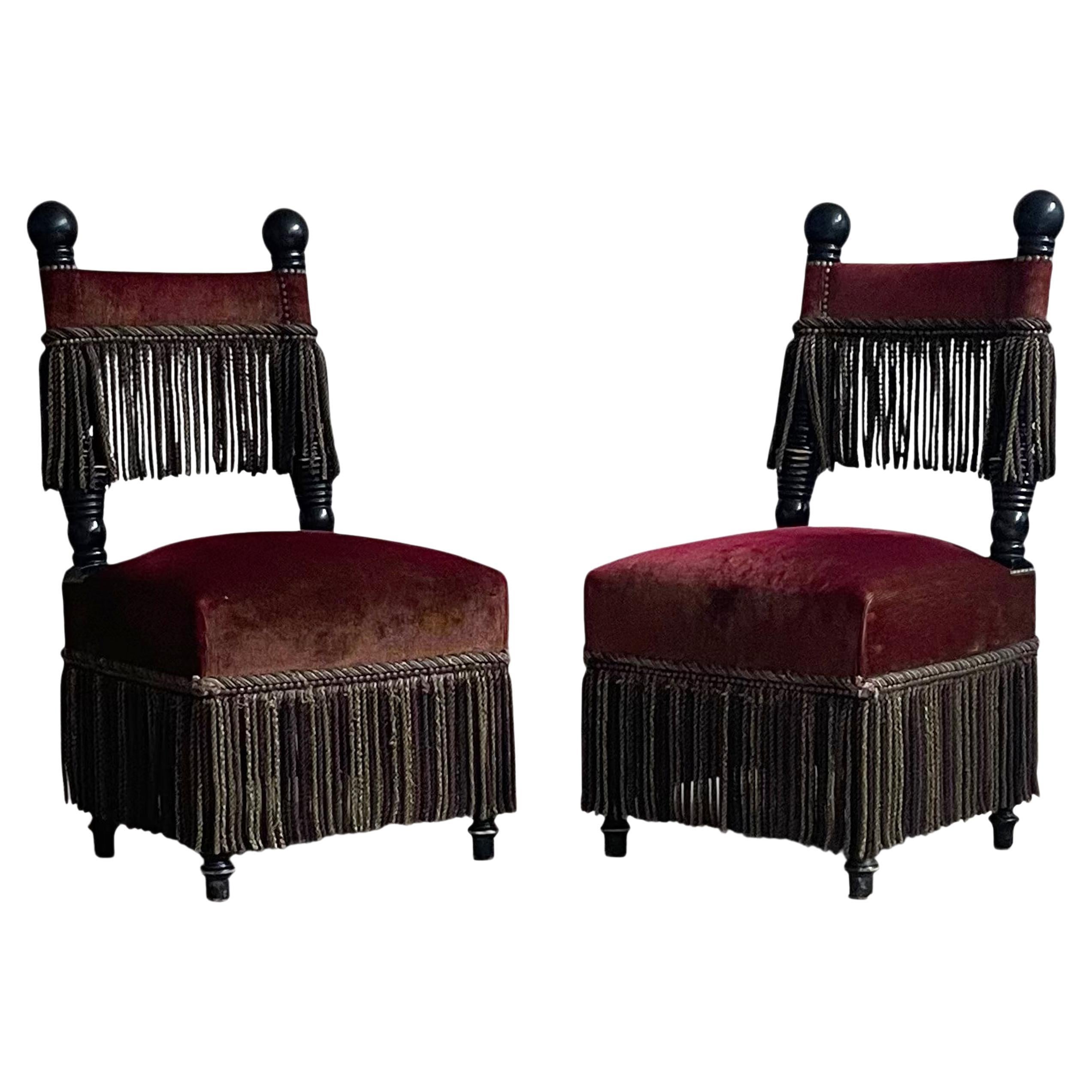 Fringed Chairs From Ladurée Patisserie For Sale