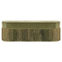 Banc vert à franges de Lorenza Bozzoli Couture