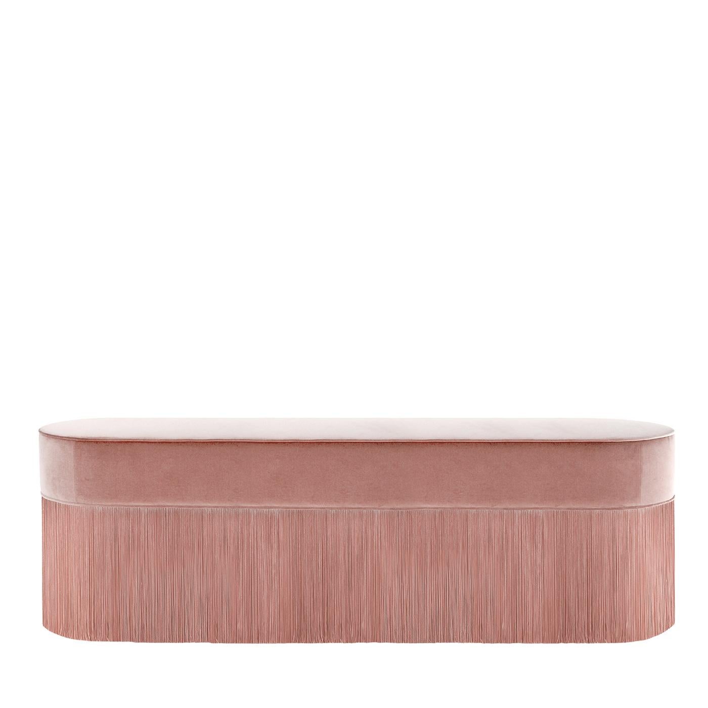Banc rose à franges de Lorenza Bozzoli Couture Neuf - En vente à Milan, IT