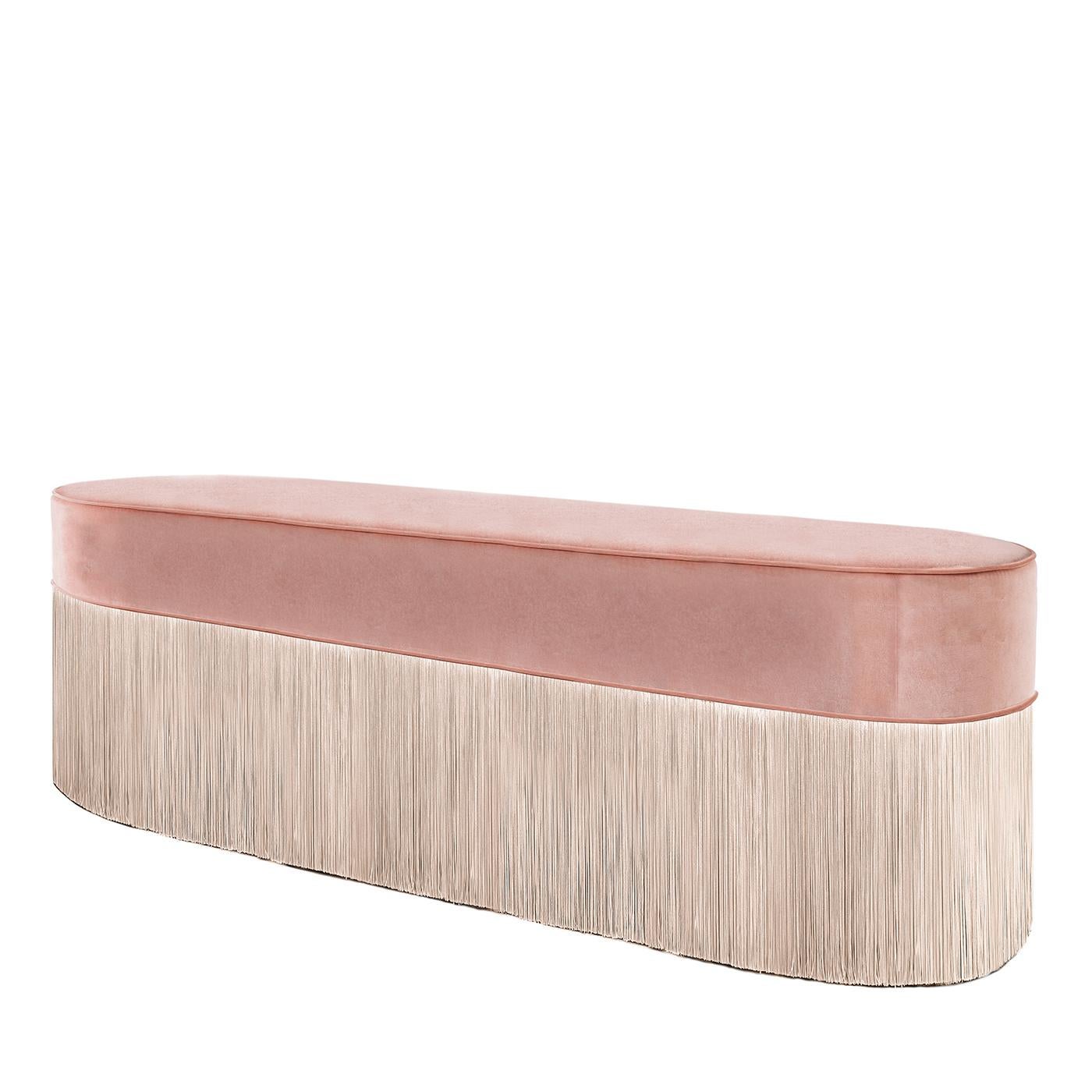 XXIe siècle et contemporain Banc rose à franges de Lorenza Bozzoli Couture en vente