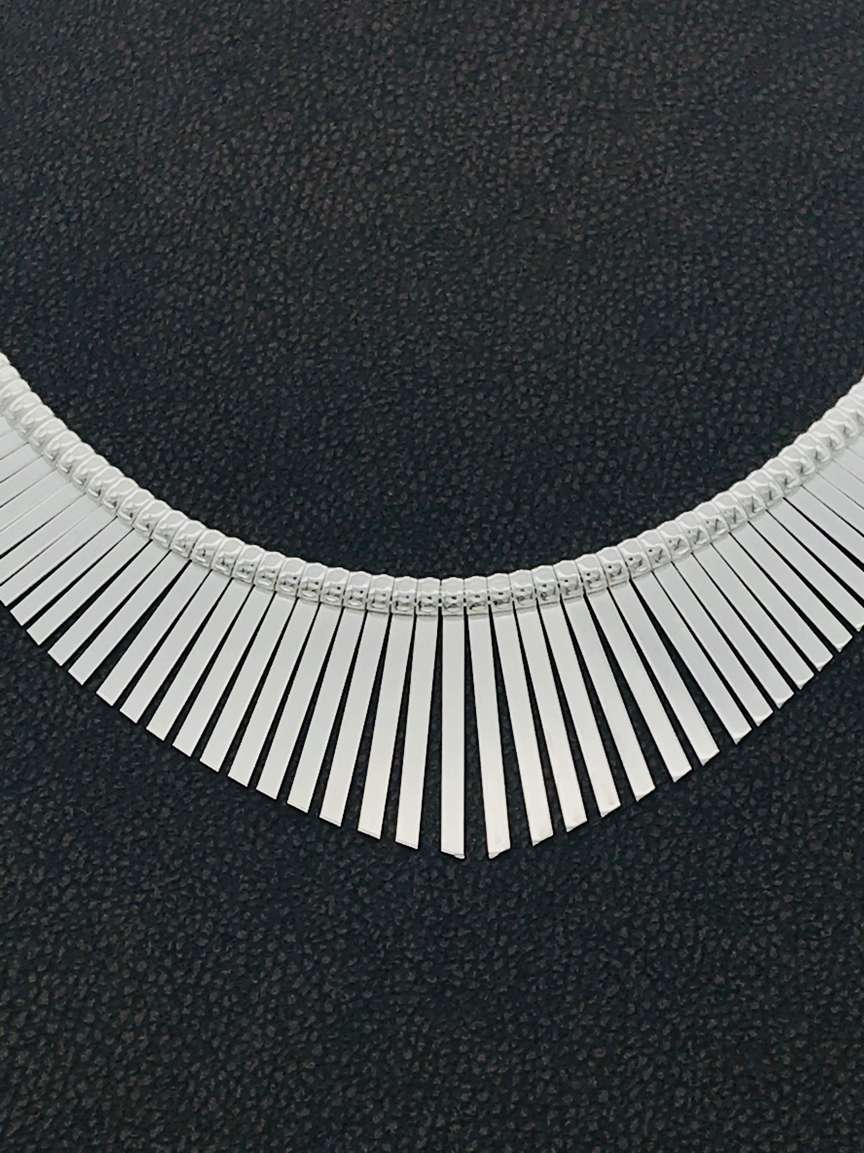Fringed Silver Necklace 2