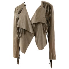 Fringed Vintage Suede Jacket