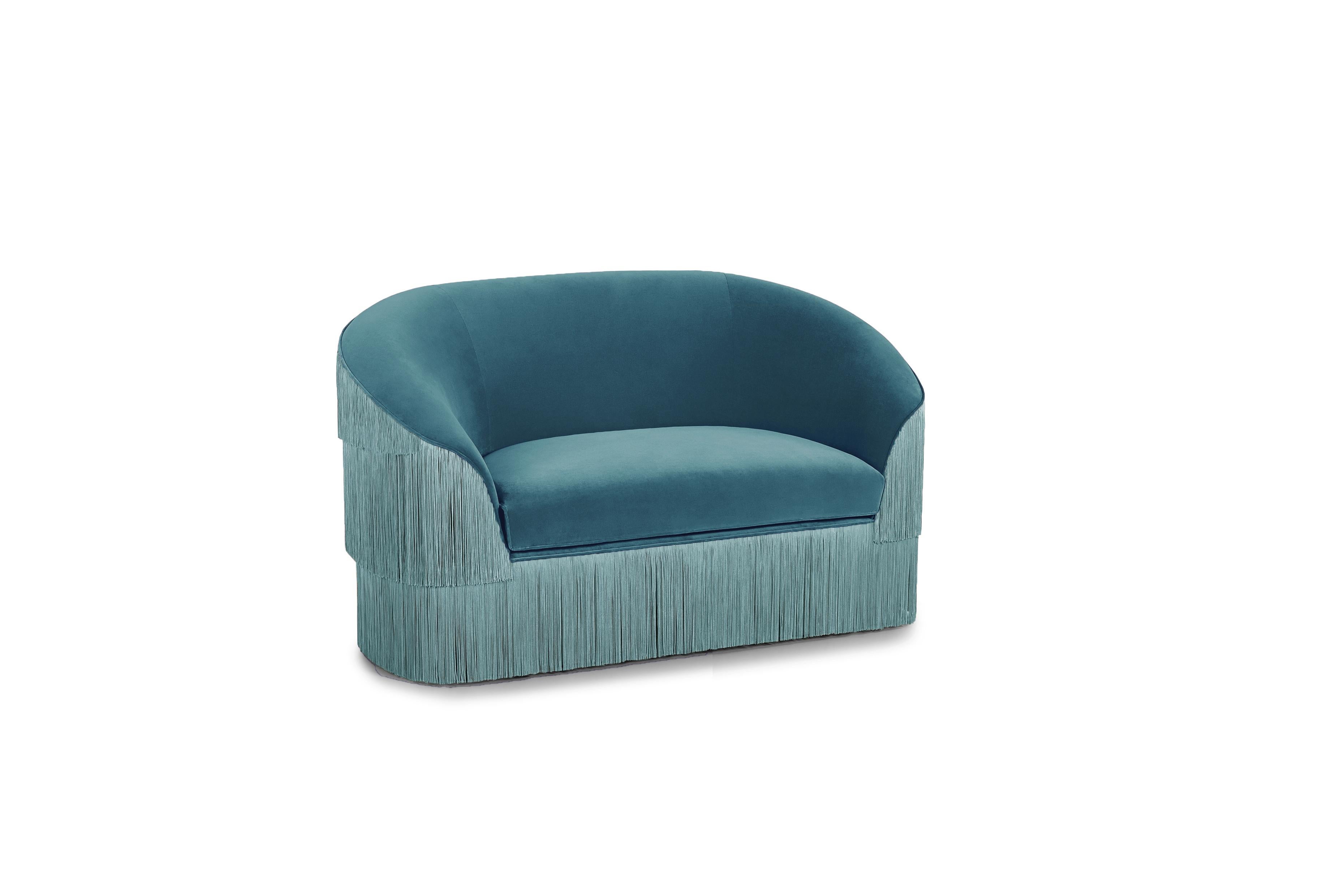 Other Fringes 2 Seat Sofa by Munna For Sale