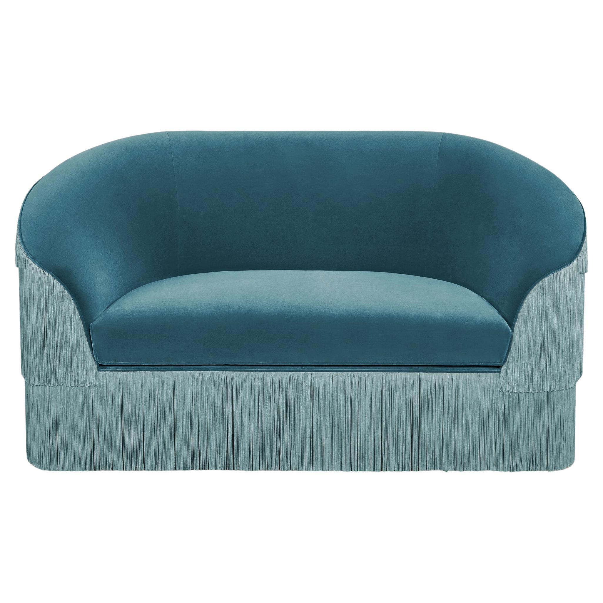 Fringes 2 Seat Sofa by Munna For Sale