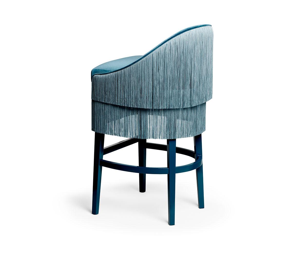 Fringes-Thekenhocker von Munna (Portugiesisch) im Angebot