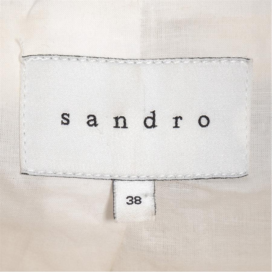 sandro white fringe jacket