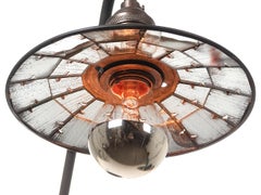 Frink Style Articulated Wall Lamp and Mirrored Shade