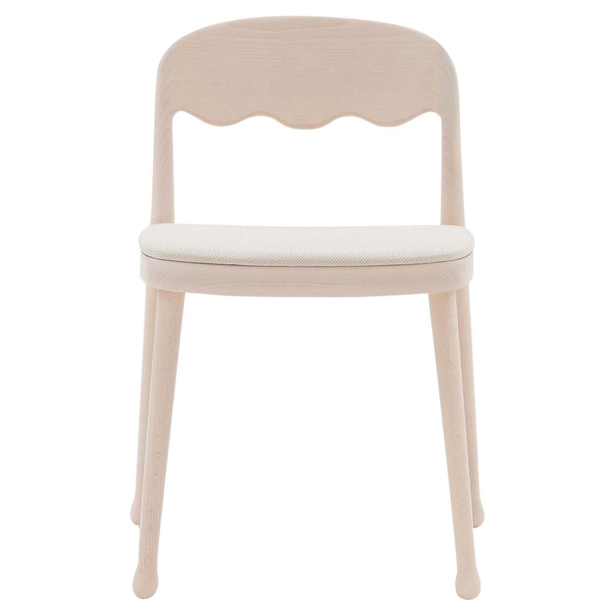 Frisée 251 Cream White Chair by Cristina Celestino
