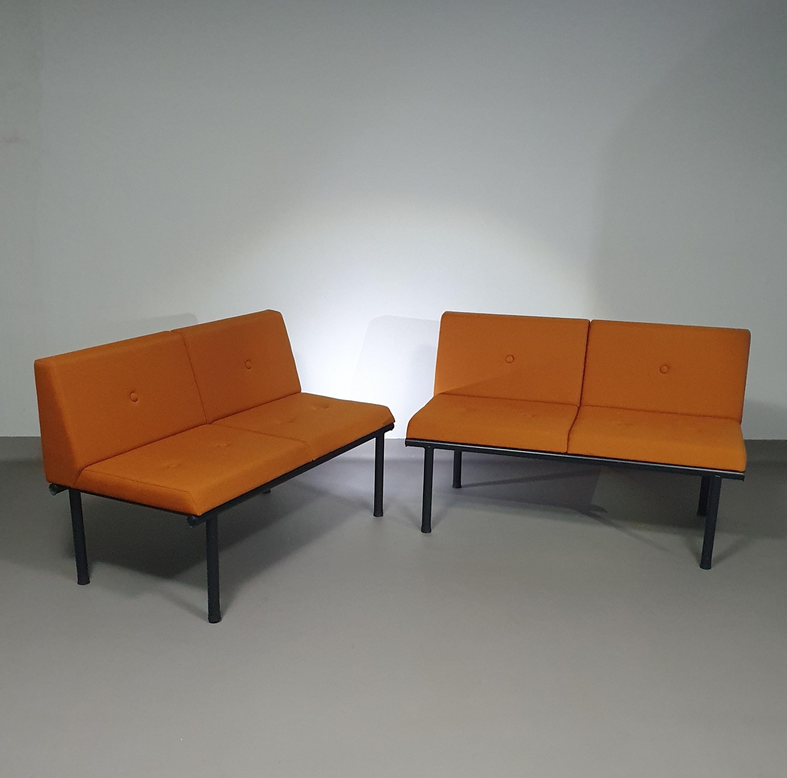  Bas Pruyser bench / sofa 2 x for Ahrend / De Cirkel 90s  For Sale 5