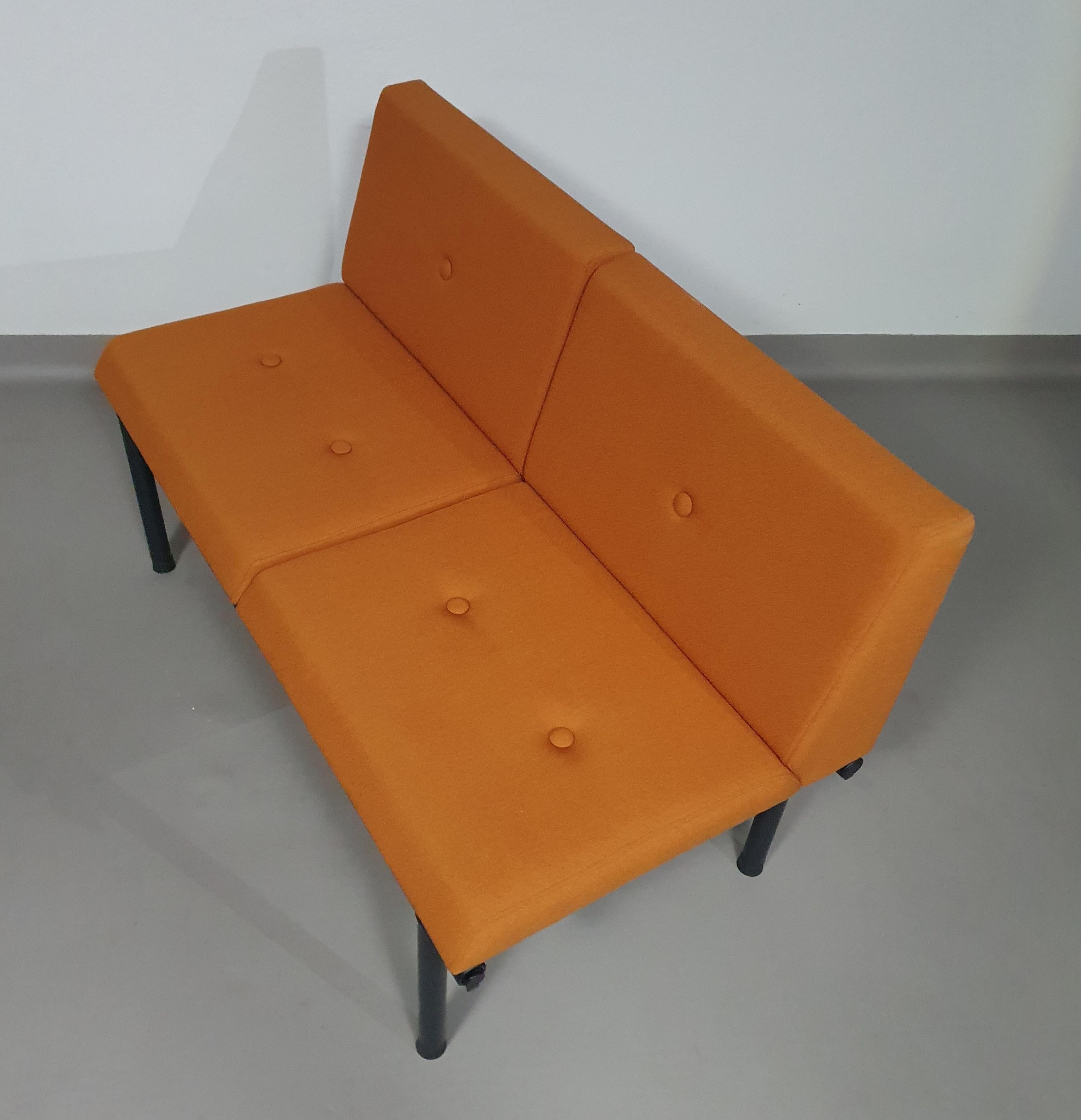  Bas Pruyser bench / sofa 2 x for Ahrend / De Cirkel 90s  For Sale 7