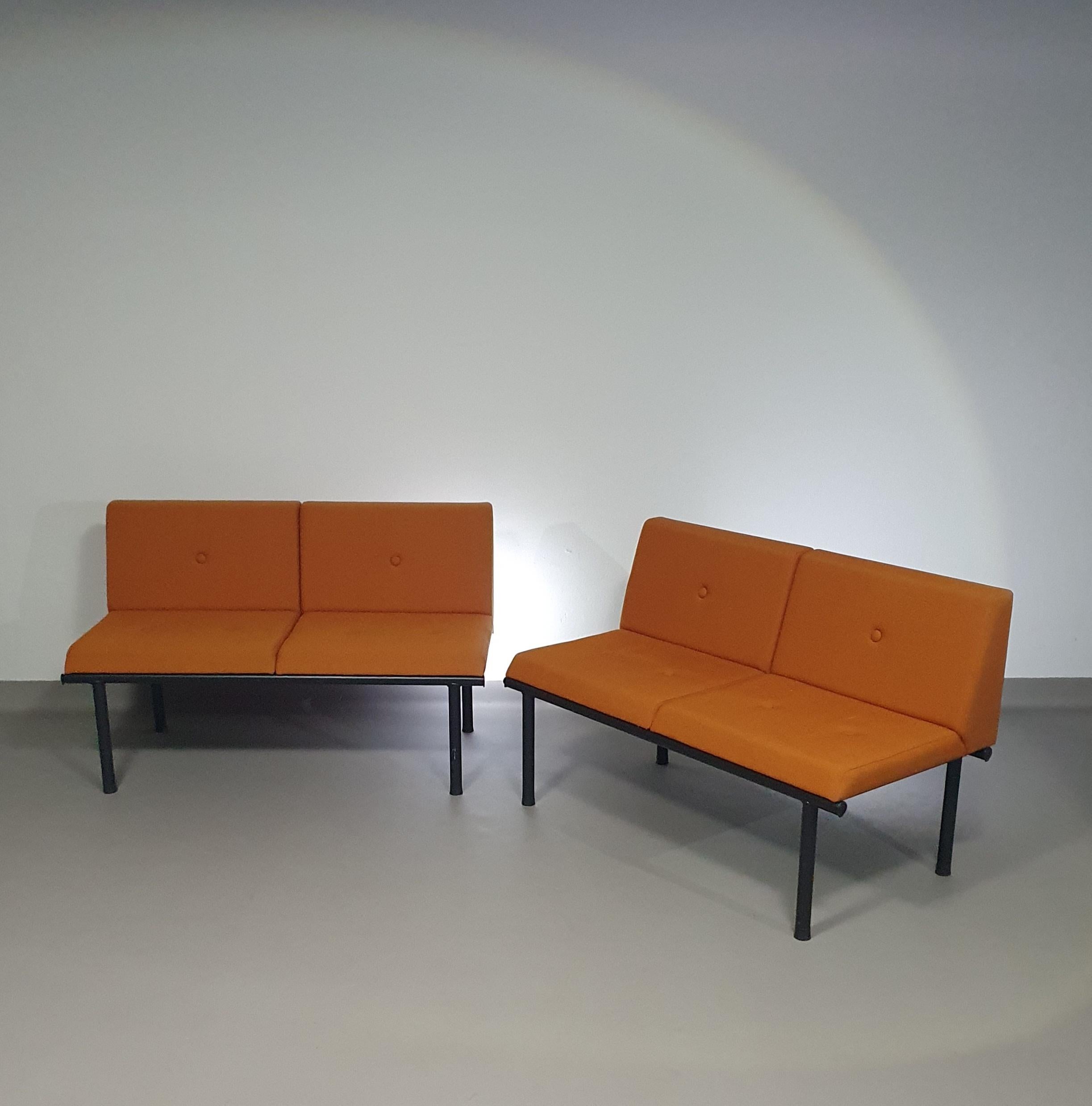 Dutch  Bas Pruyser bench / sofa 2 x for Ahrend / De Cirkel 90s  For Sale