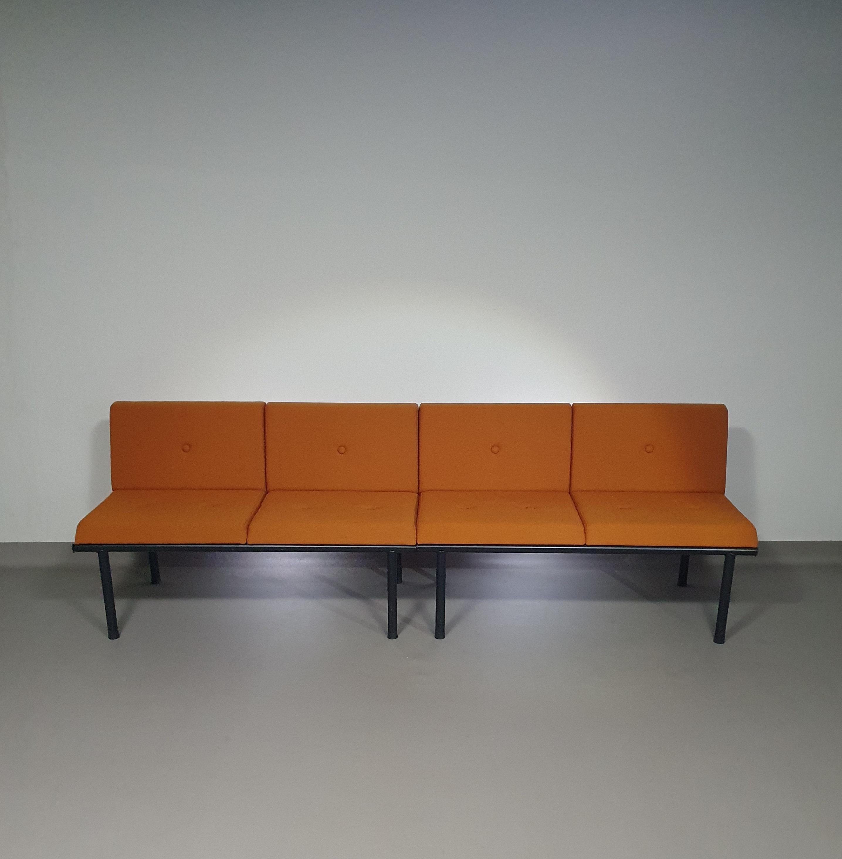  Bas Pruyser bench / sofa 2 x for Ahrend / De Cirkel 90s  In Good Condition For Sale In WEERT, NL