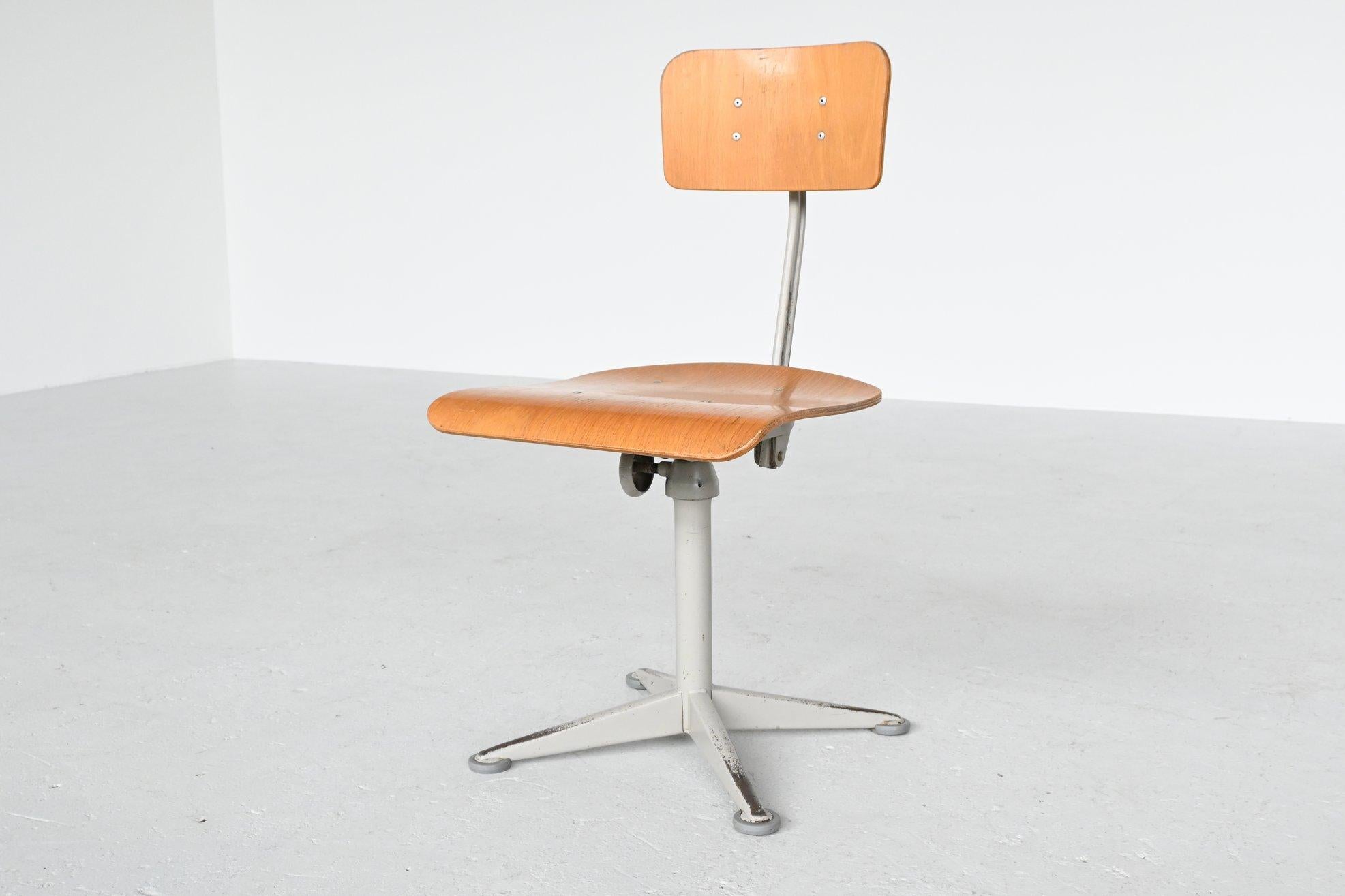 Lacquered Friso Kramer Drafting Chairs Ahrend de Cirkel, the Netherlands, 1960
