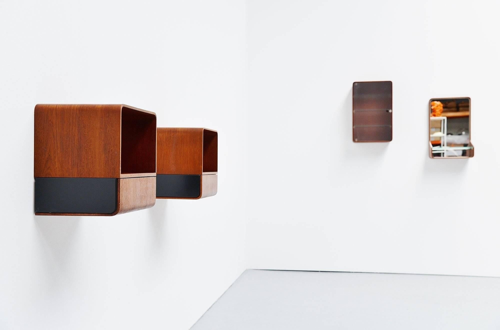 Mid-20th Century Friso Kramer Euroika Bed Cabinets Auping, 1963