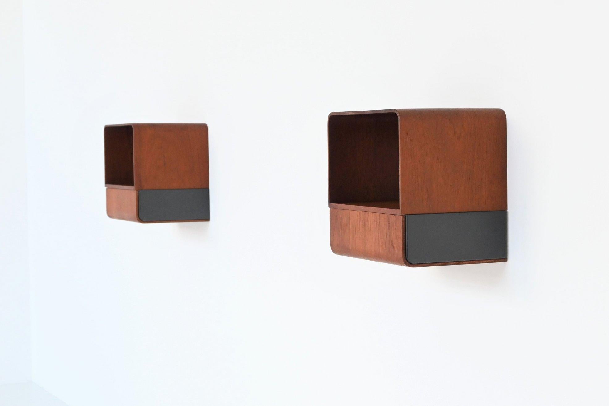 Mid-20th Century Friso Kramer Euroika night cabinets Auping The Netherlands 1963