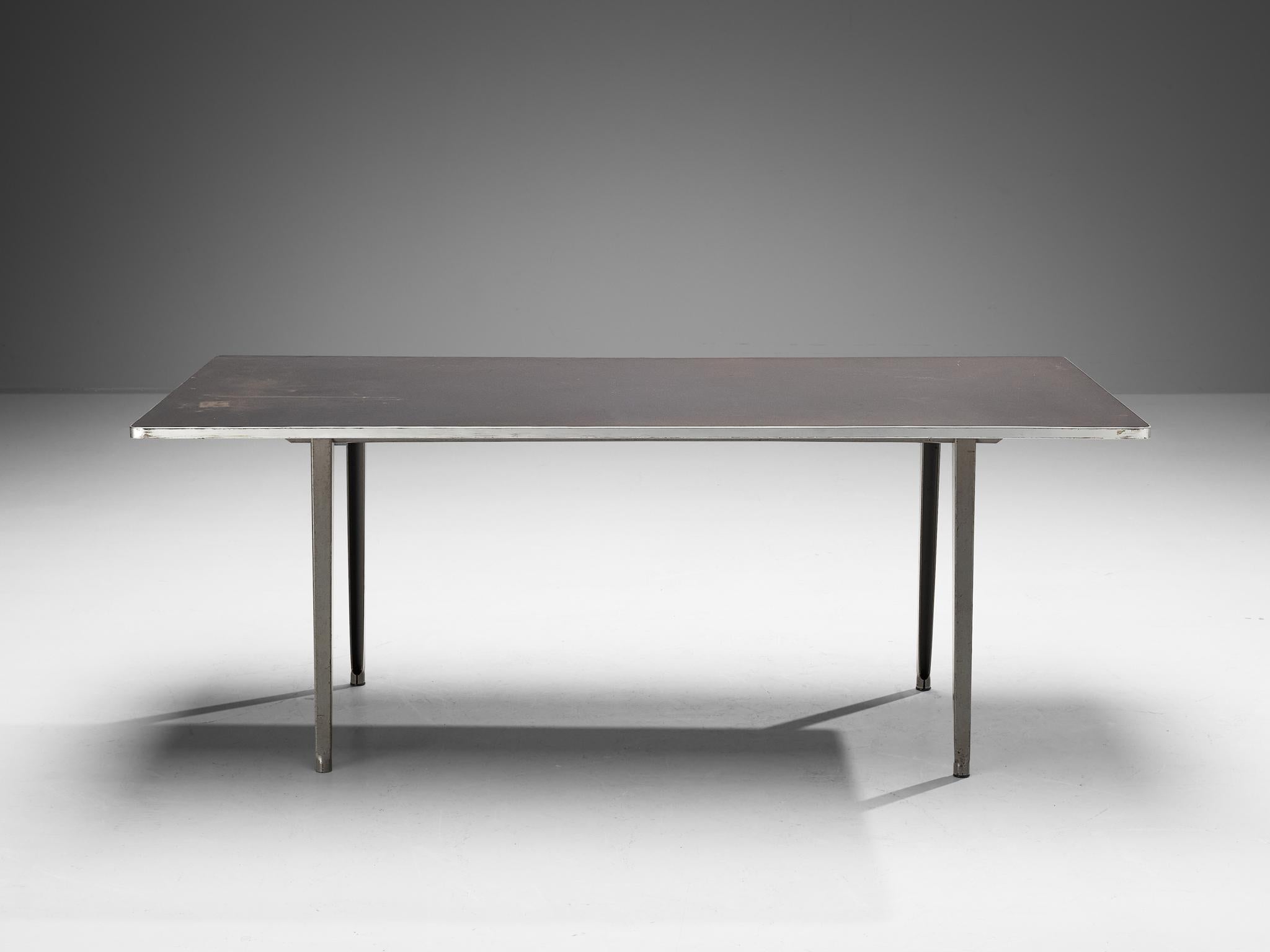 Dutch Friso Kramer for Ahrend De Cirkel Dining Table or Desk in Grey  For Sale