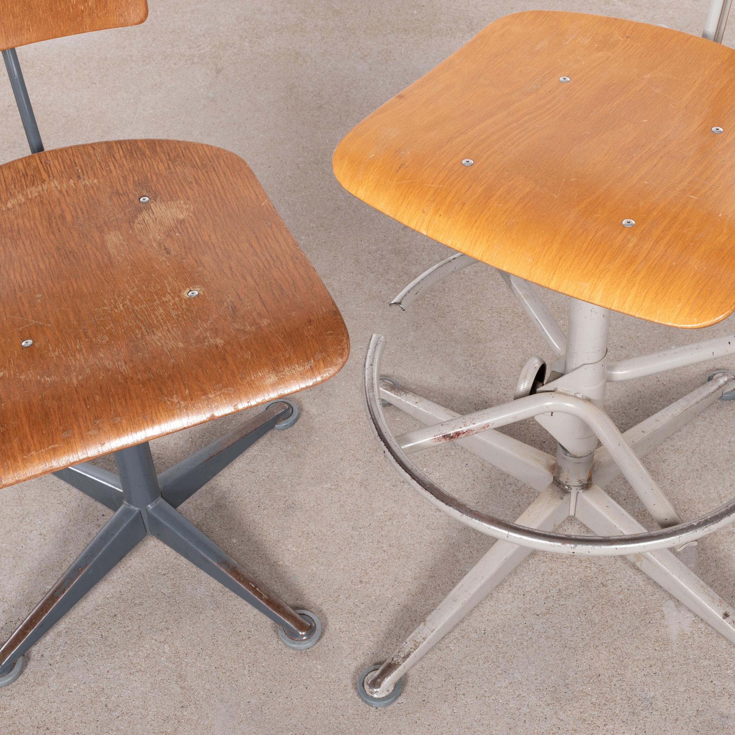 Friso Kramer Industrial Drafting Stools for Ahrend de Cirkel, Netherlands 6