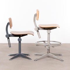 Friso Kramer Industrial Drafting Stools for Ahrend de Cirkel, Netherlands