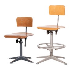 Vintage Friso Kramer Industrial Drafting Stools for Ahrend de Cirkel, Netherlands