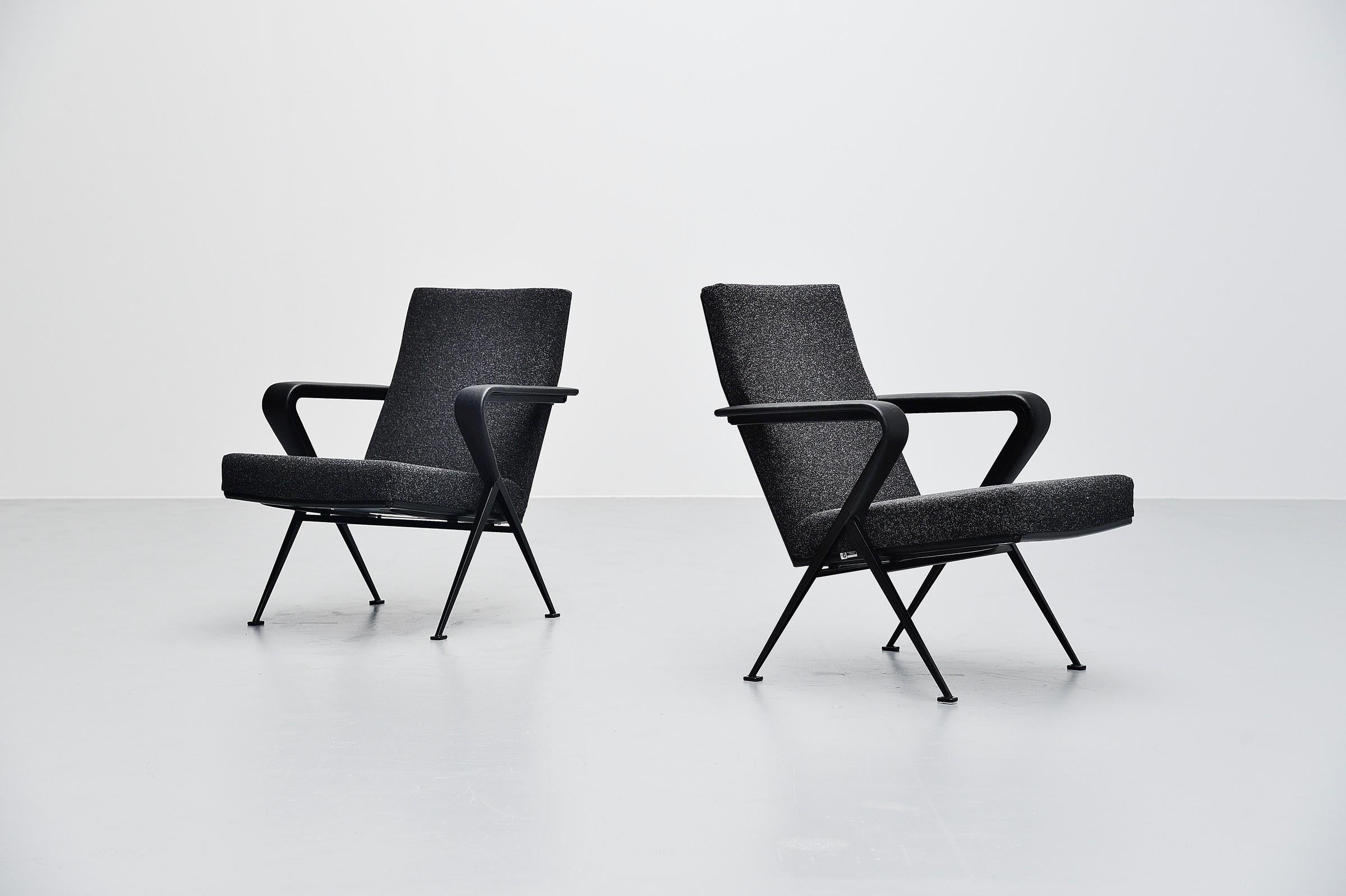 Mid-Century Modern Friso Kramer Repose chairs Ahrend de Cirkel, 1959 For Sale