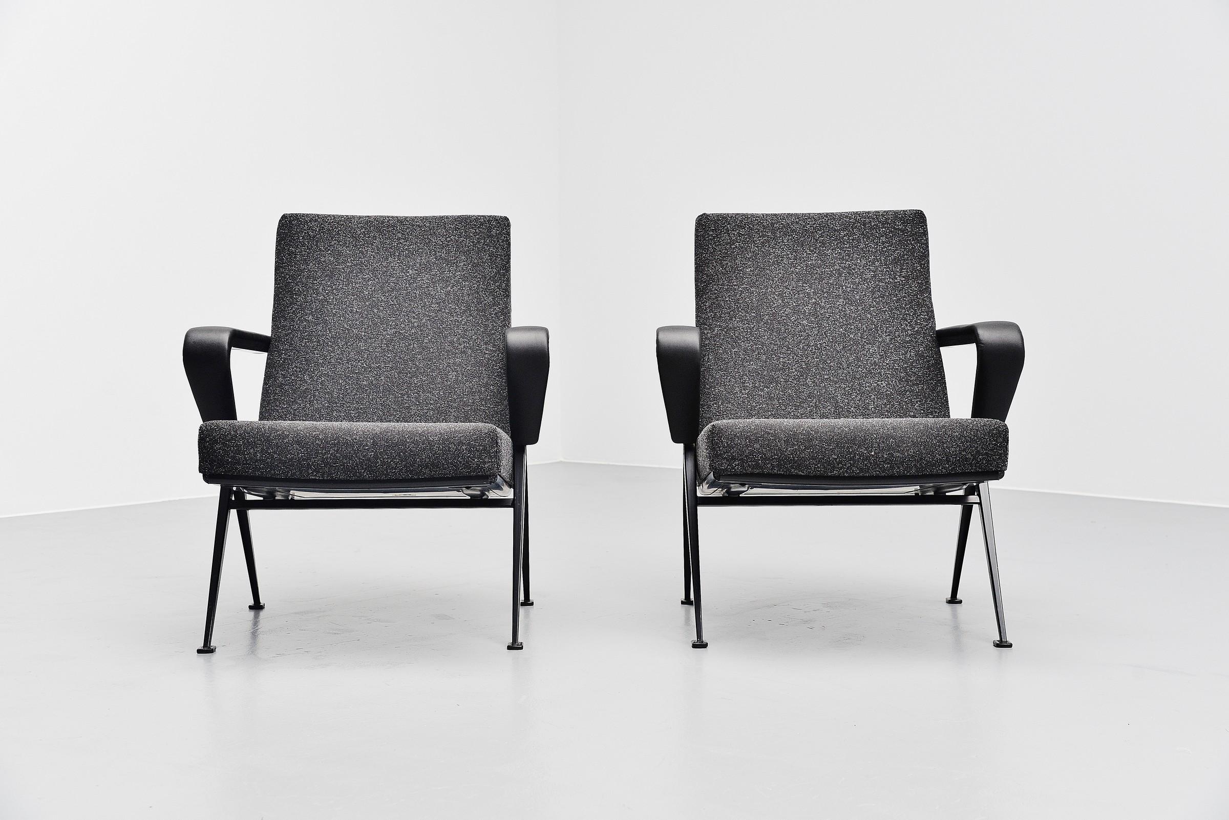 Friso Kramer Repose chairs Ahrend de Cirkel, 1959 In Good Condition For Sale In Roosendaal, Noord Brabant