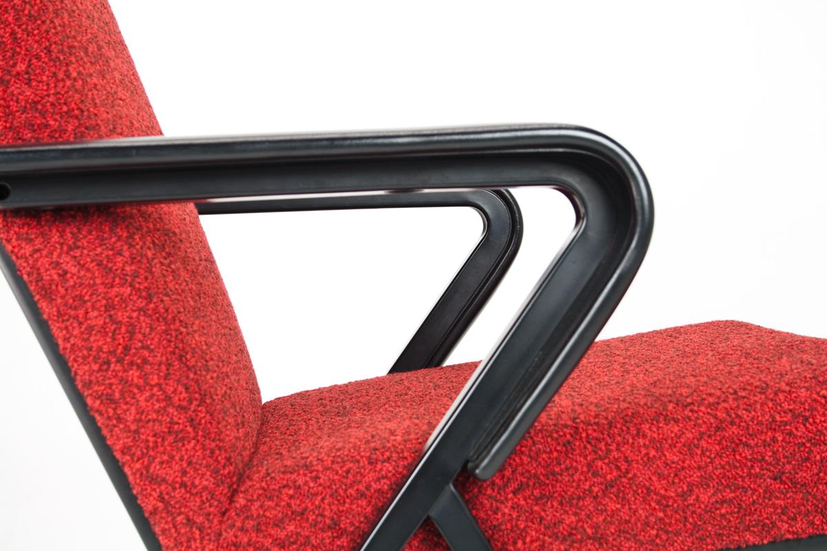 Friso Kramer Repose Lounge Chair in Red for Ahrend de Cirkel, 1965 In Good Condition In Beek en Donk, NL