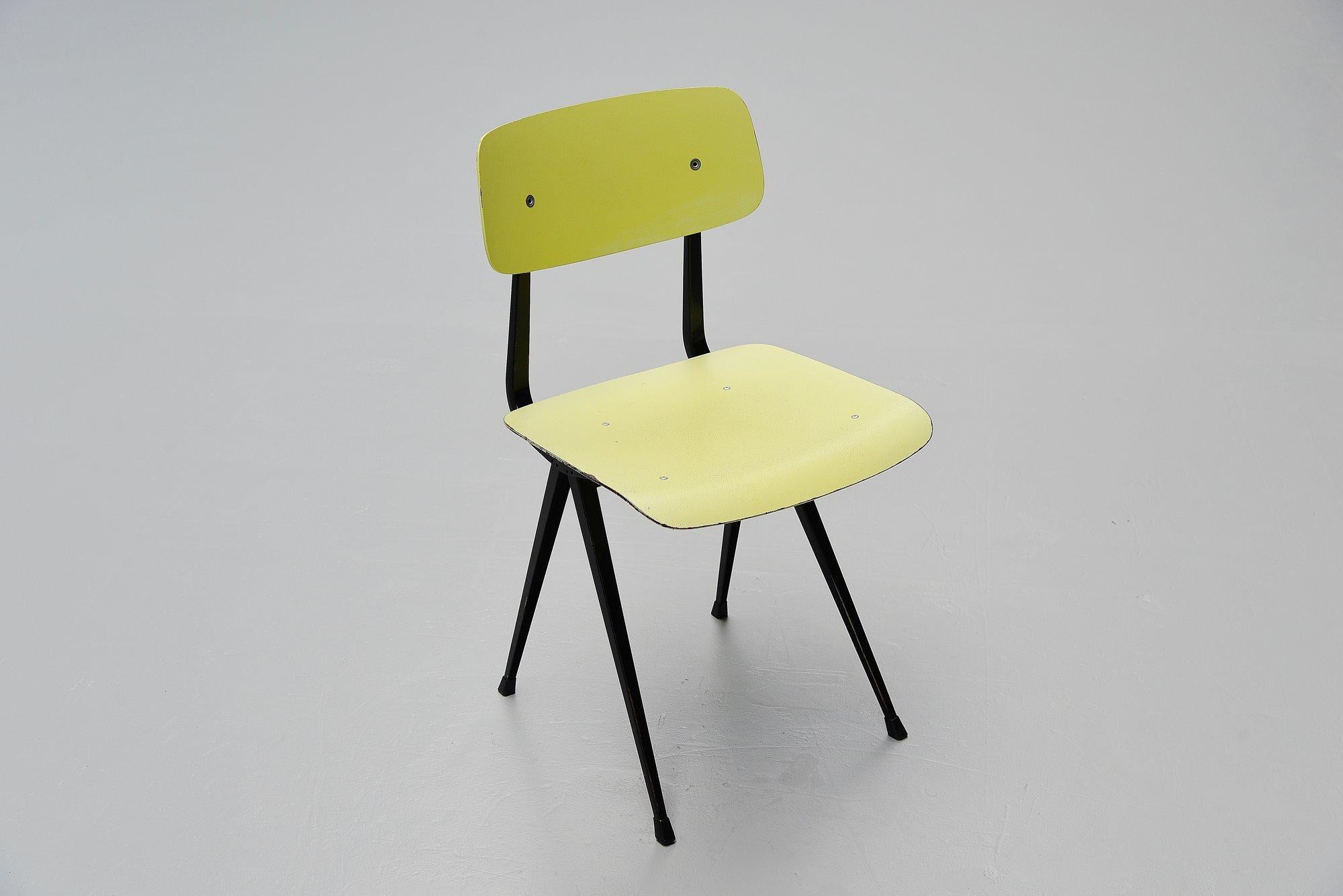 Cold-Painted Friso Kramer Result Chairs 6 for Ahrend de Cirkel, 1958