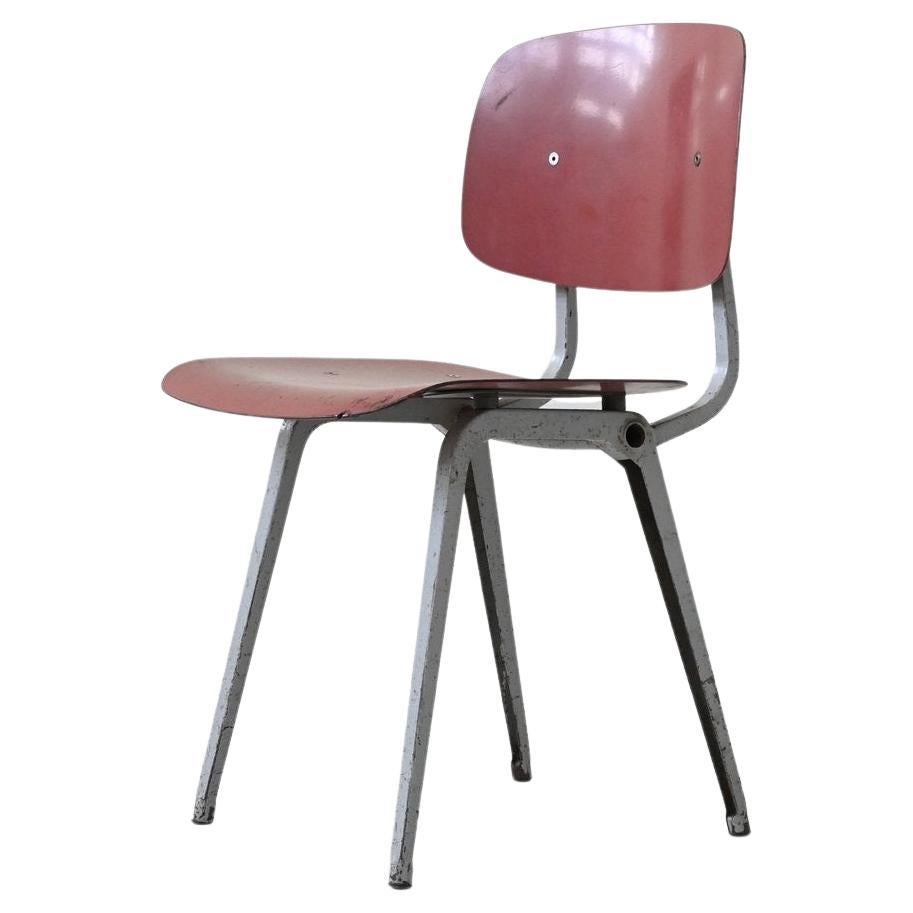 Friso Kramer Revolt chair red grey Ahrend de Cirkel The Netherlands 1953