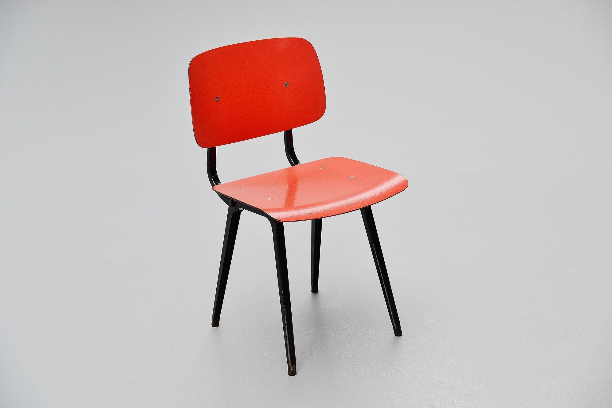 Dutch Friso Kramer Revolt Chairs for Ahrend de Cirkel, 1953 Black Colors