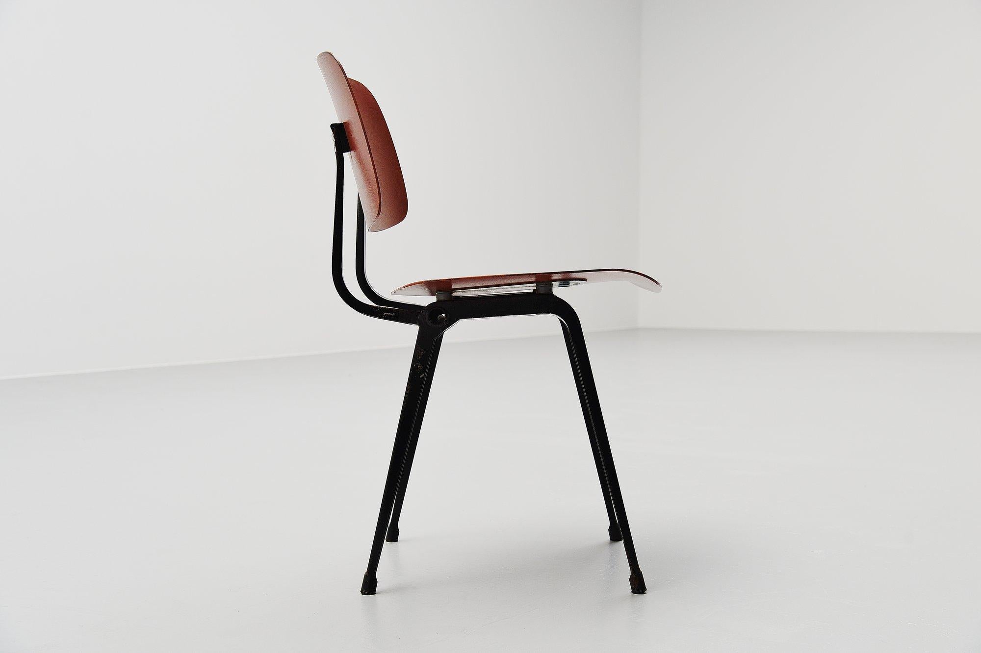 Mid-20th Century Friso Kramer Revolt Chairs for Ahrend de Cirkel, 1953 Black Colors