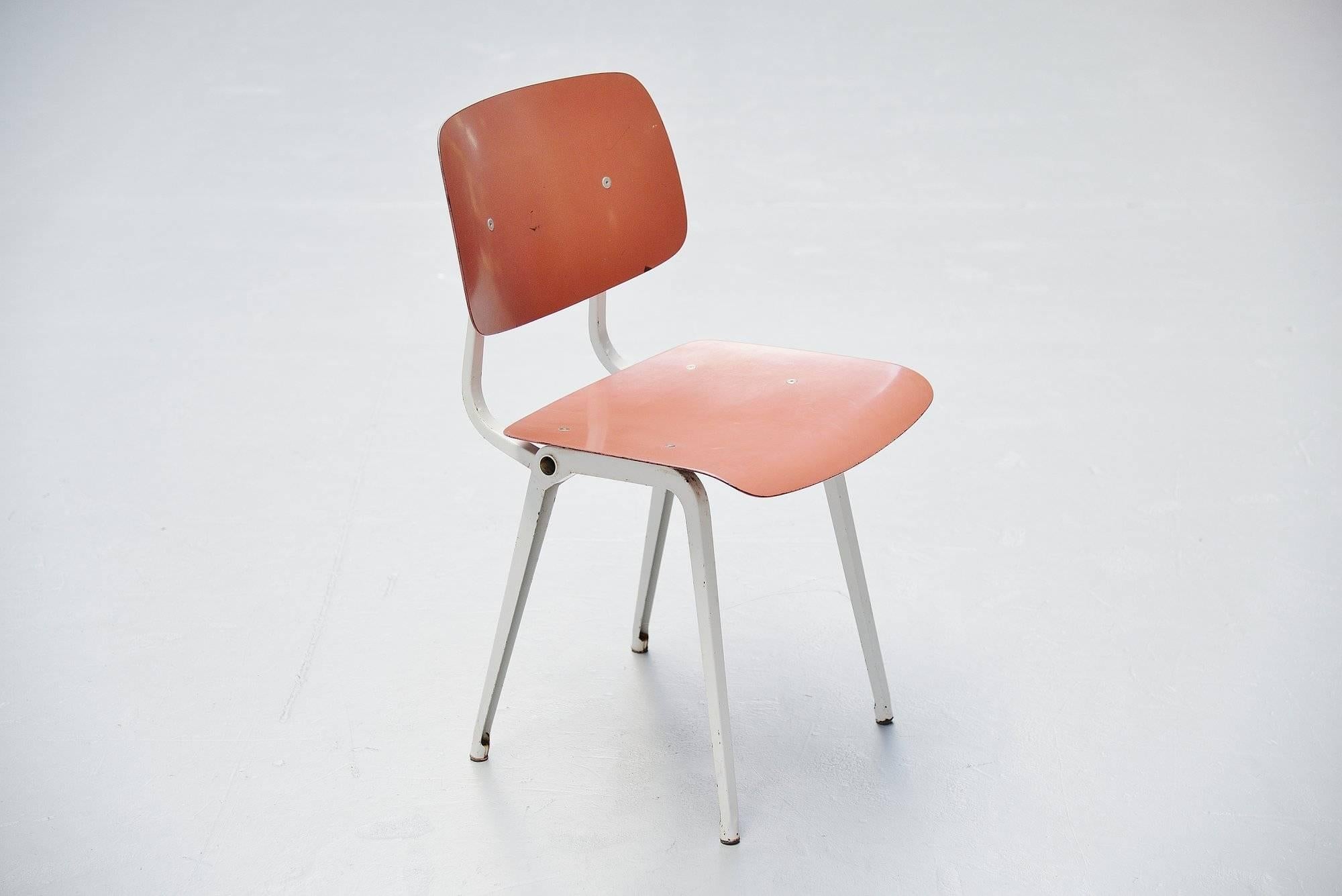 Cold-Painted Friso Kramer Revolt Chairs for Ahrend de Cirkel 1953 Grey Colors
