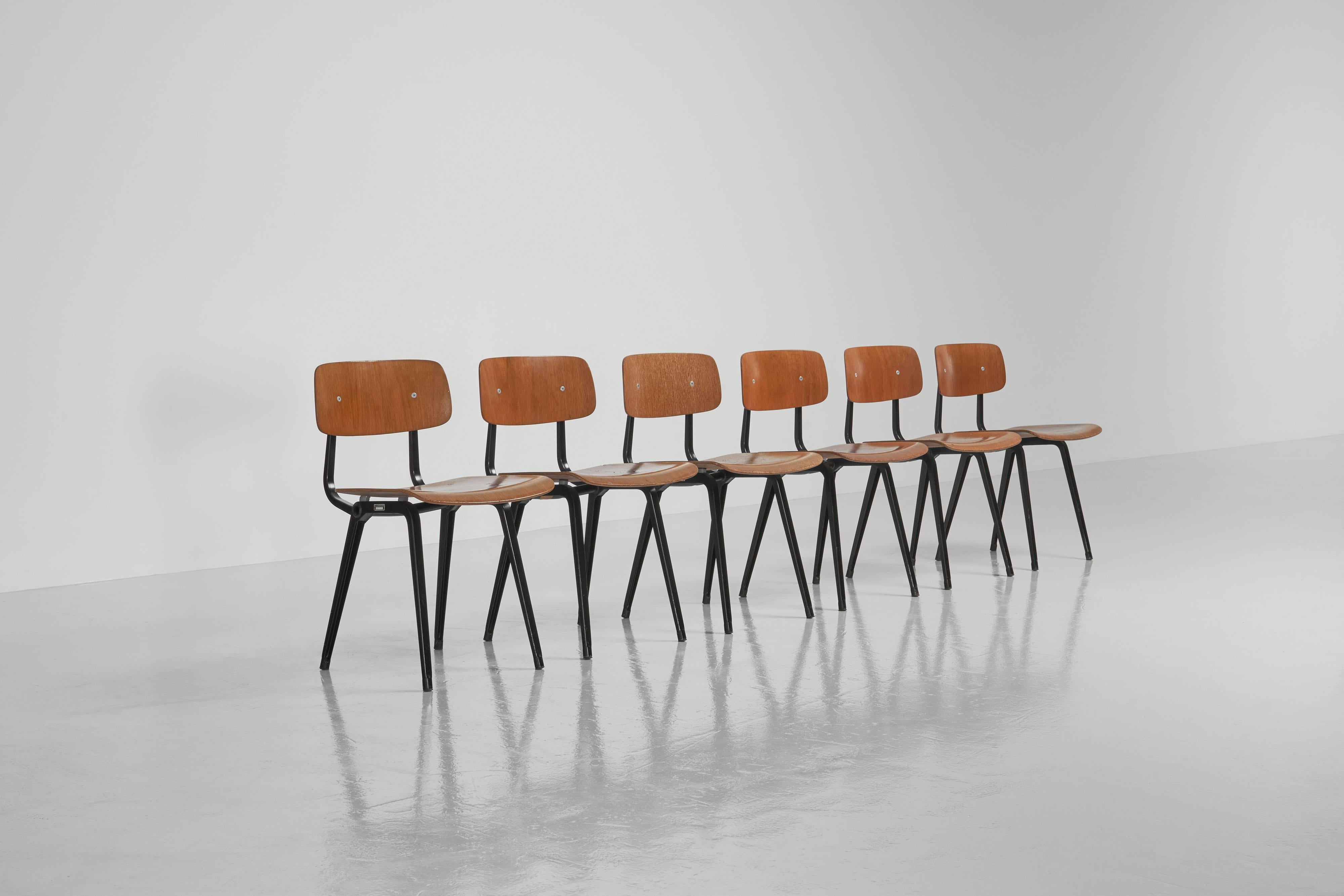 Dutch Friso Kramer Revolt chairs teak The Netherlands 1960 For Sale