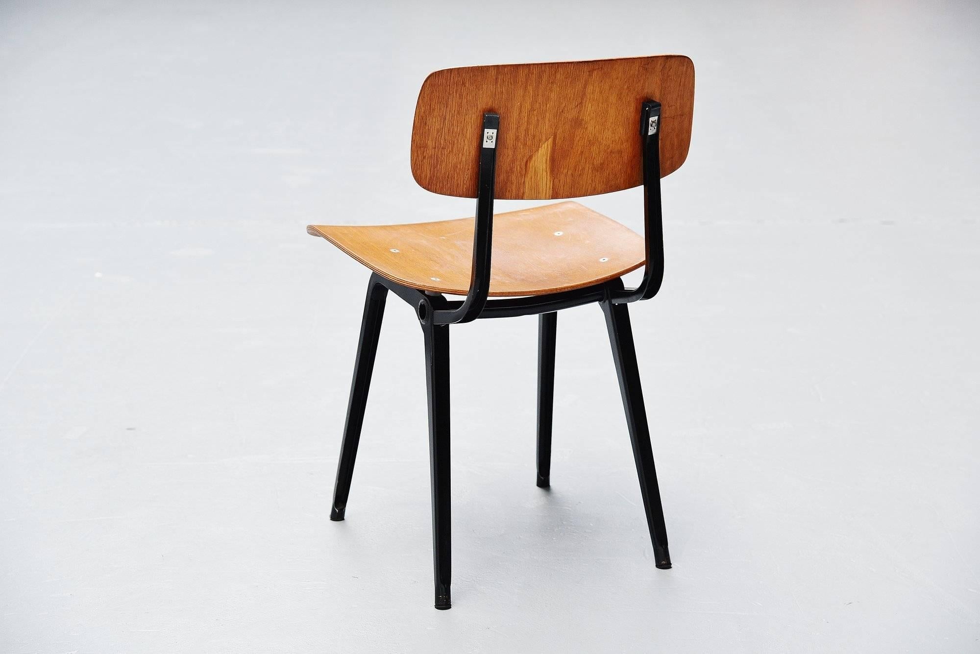 Cold-Painted Friso Kramer Revolt chairs wood for Ahrend de Cirkel, 1963 For Sale