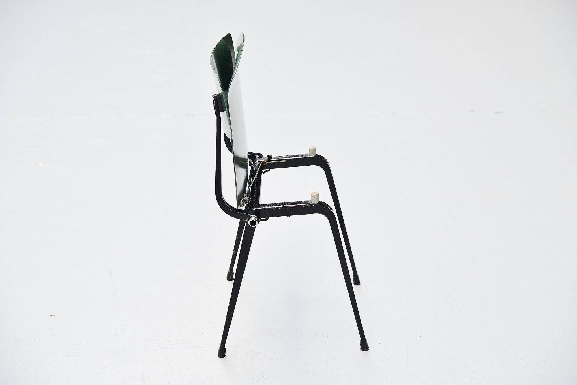 Cold-Painted Friso Kramer Revolt Folding Chairs for Ahrend de Cirkel 1953