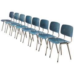 Friso Kramer Set of Eight Revolt Chairs