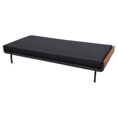 Vintage Friso Kramer Style Extra Long Auping Day Bed with Black Mattress