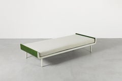 Friso Kramer Style Mid-Century Auping Daybed with Green Stained Wood Ends