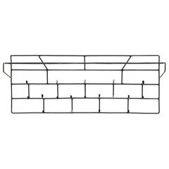 Friso Kramer Style Wire Wall Mount Coat Rack