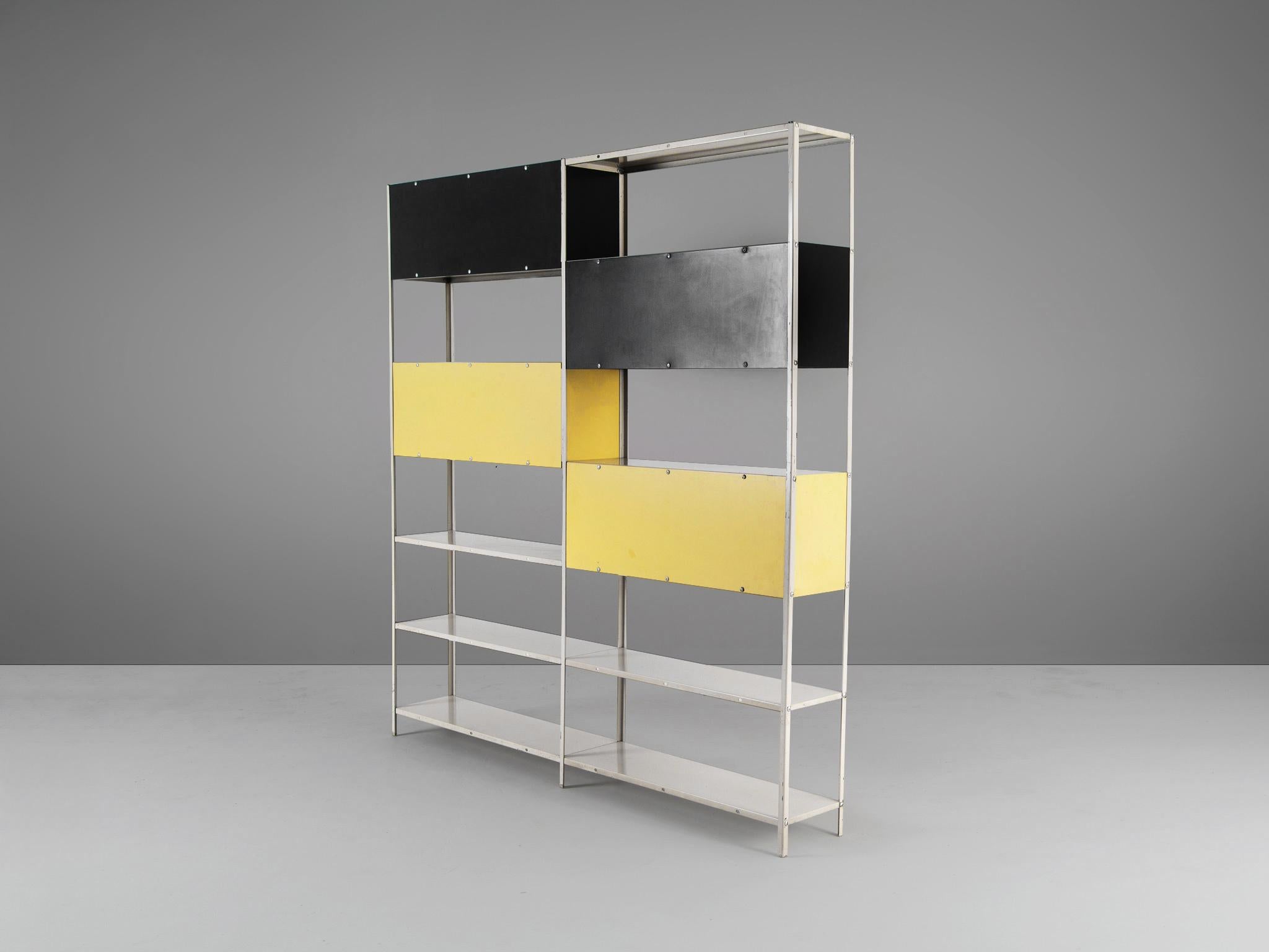 Friso Kramer Tricolor Shelf in Metal In Excellent Condition In Waalwijk, NL