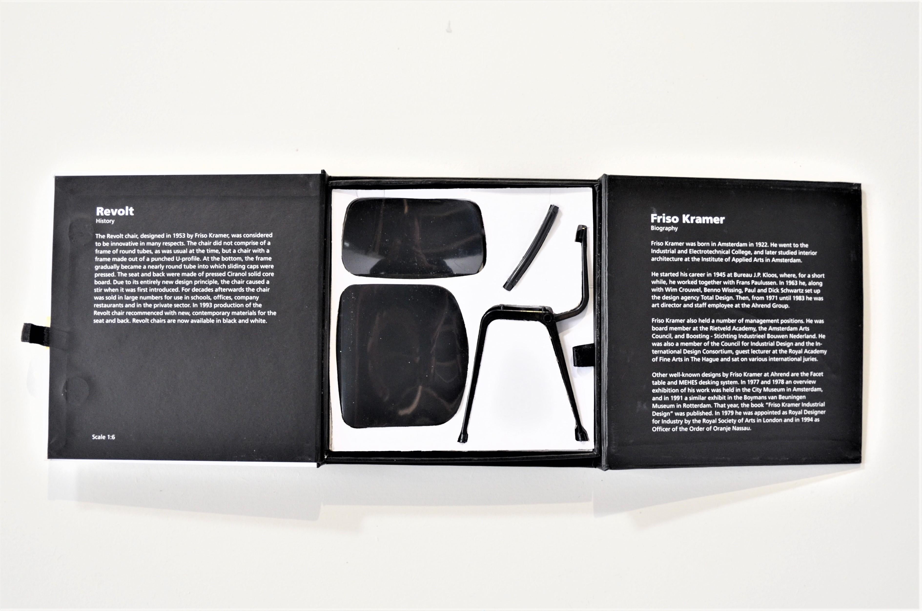 Mid-Century Modern Friso Kramer's Miniature Revolt Chair for Ahrend, Netherlands For Sale